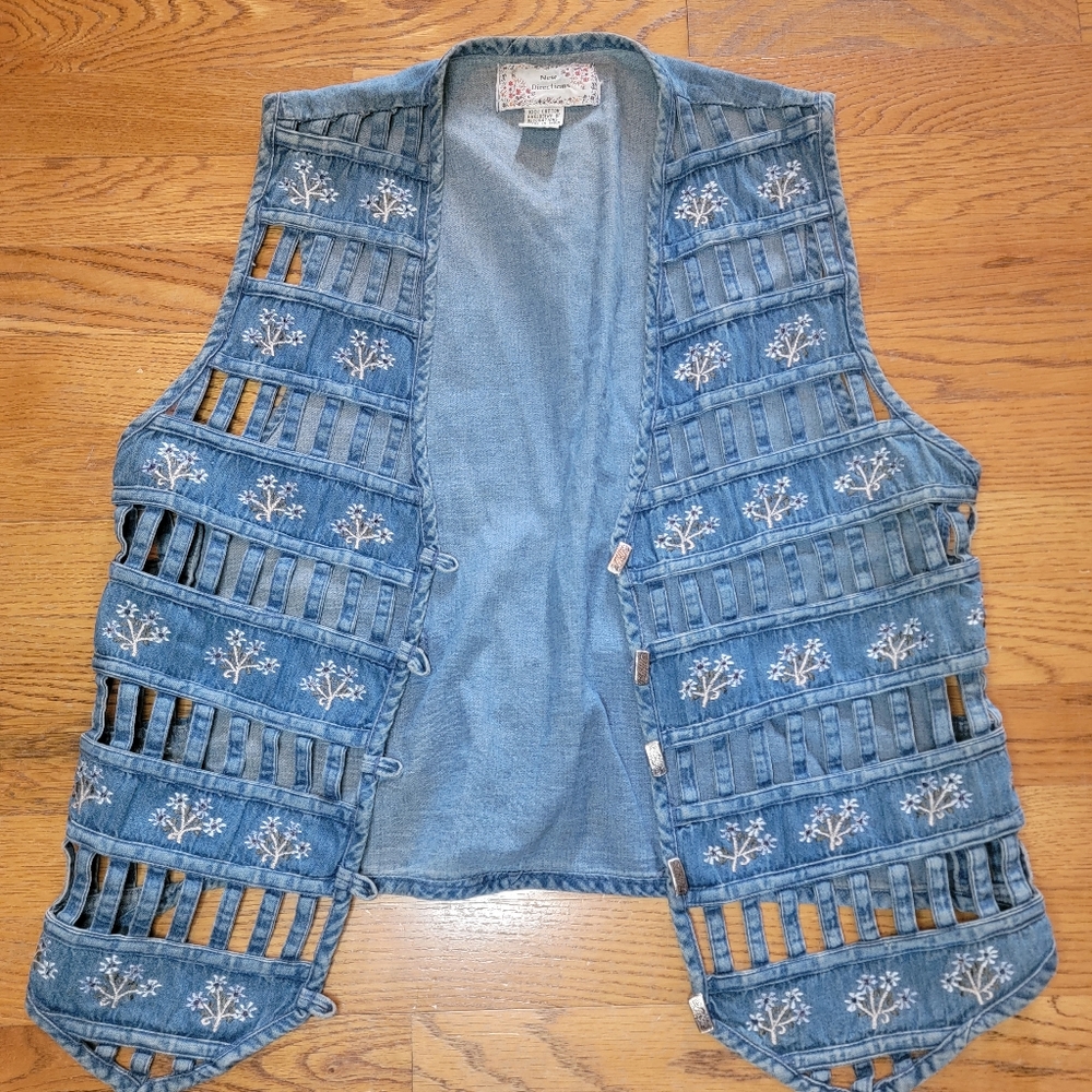 Vintage 90s New Direction Jean Vest